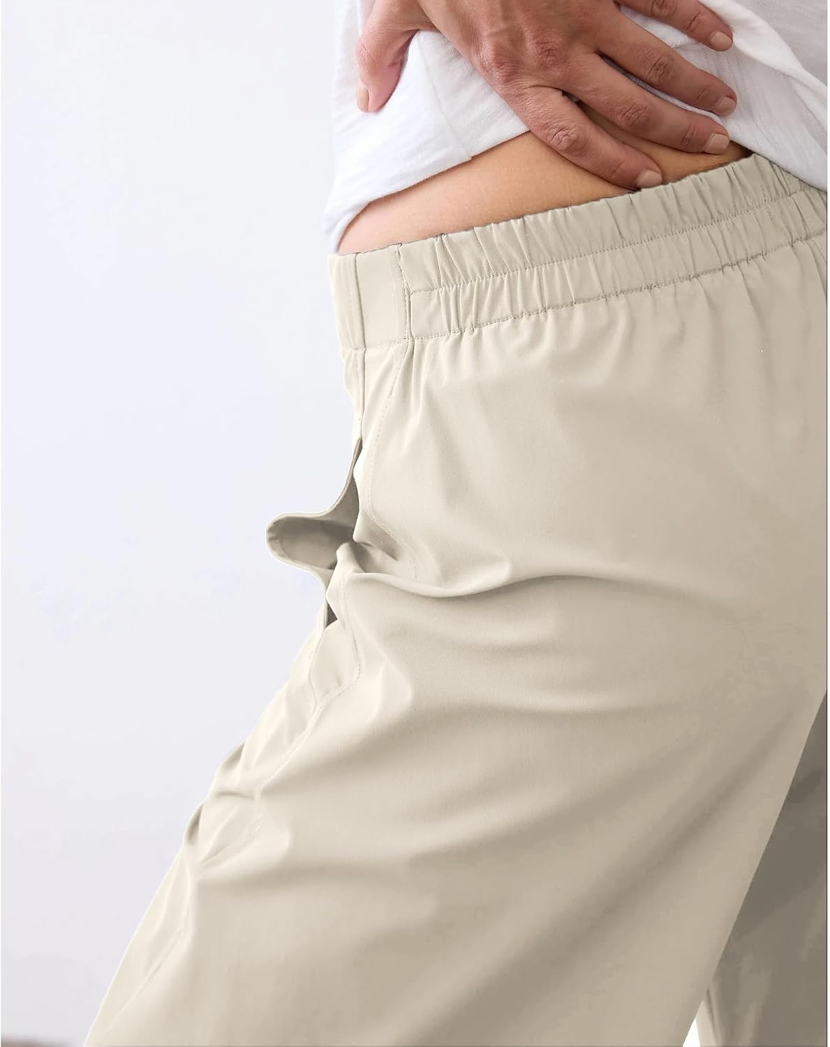 CHECHELLA Womens Barrel Pants Wide Leg High Waisted Ankle Business Work Pants Travel Casual Trousers with Pockets