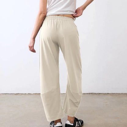 CHECHELLA Womens Barrel Pants Wide Leg High Waisted Ankle Business Work Pants Travel Casual Trousers with Pockets