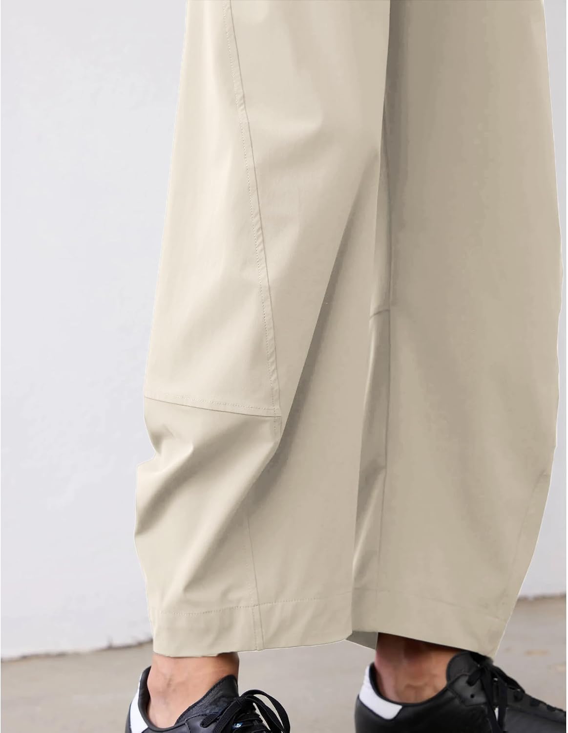 CHECHELLA Womens Barrel Pants Wide Leg High Waisted Ankle Business Work Pants Travel Casual Trousers with Pockets