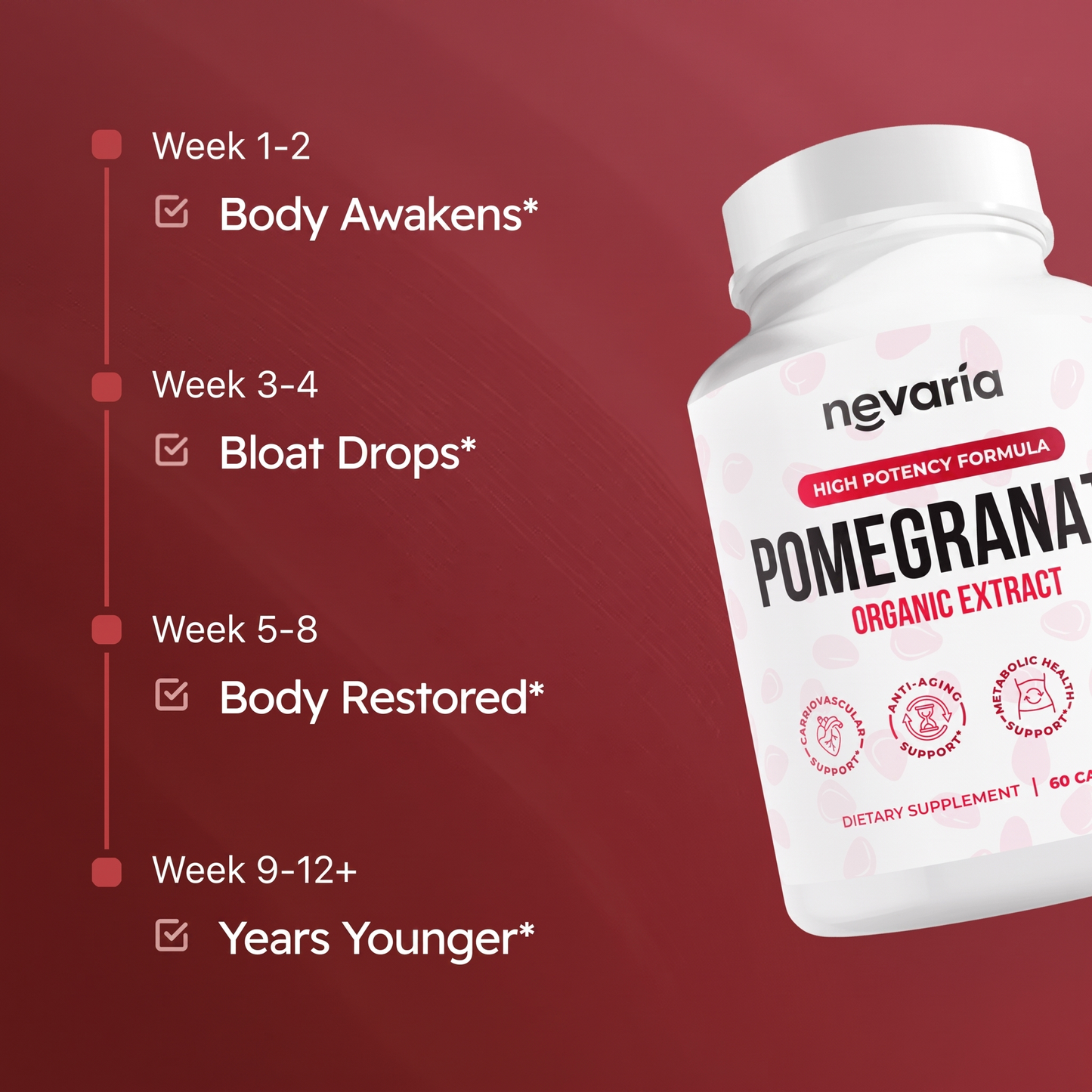 Organic Pomegranate Extract Capsules