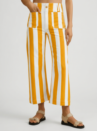 Mustard Yellow & White